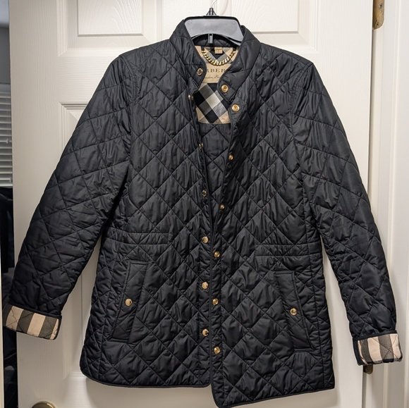 Burberry Jackets & Blazers - Burberry Pensham Quilted Jacket Size S small check cuff black